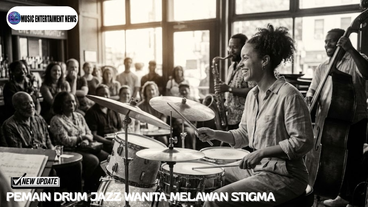 Pemain Drum Jazz Wanita Melawan Stigma